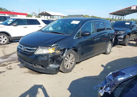 2014 Honda Odyssey Ex-L z USA, uszkodzony, nr VIN 5FNRL5H64EB117996
